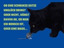 Holzschild 30x40 cm Mensch oder Maus (Katze)