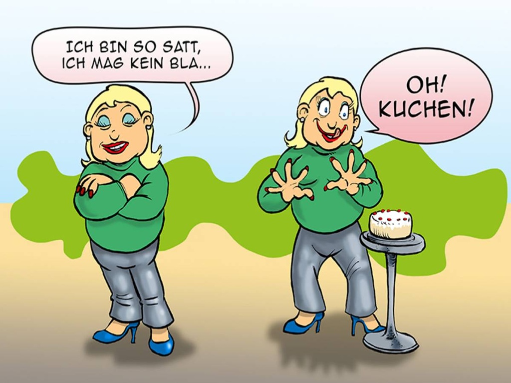 Holzschild 30x40 cm Ich bin so satt oh Kuchen