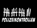 Holzschild 30x40 cm Strichliste Polizeikontrollen schwarzes
