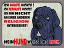 Holzschild 30x40 cm ich kaufe nichts Mein Hund weiß