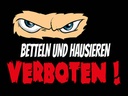 Holzschild 30x40 cm Betteln und Hausieren verboten