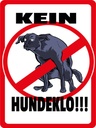 Holzschild 40x30 cm Kein Hundeklo Tiere