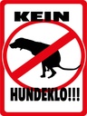 Holzschild 40x30 cm Kein Hundeklo Tiere Hund
