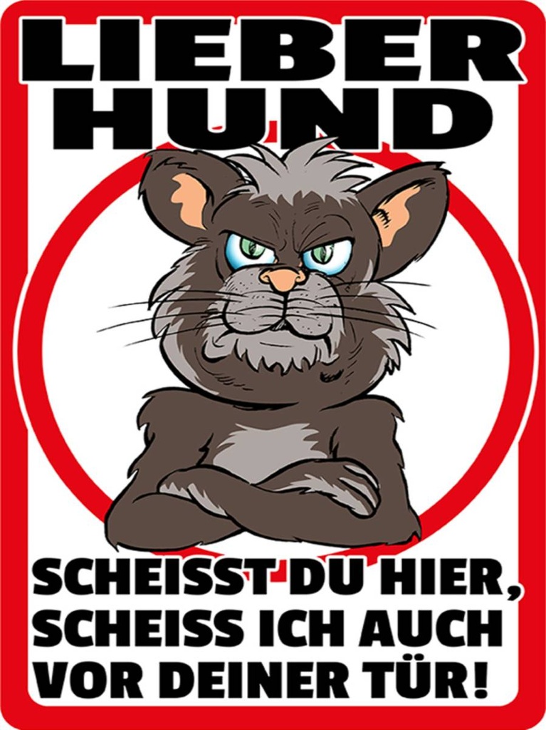 Holzschild 40x30 cm lieber Hund scheißt Du hier