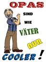 Holzschild 40x30 cm Opas sind wie Väter nur cooler