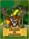 Holzschild 40x30 cm Jagd Jäger des Jahres Reh