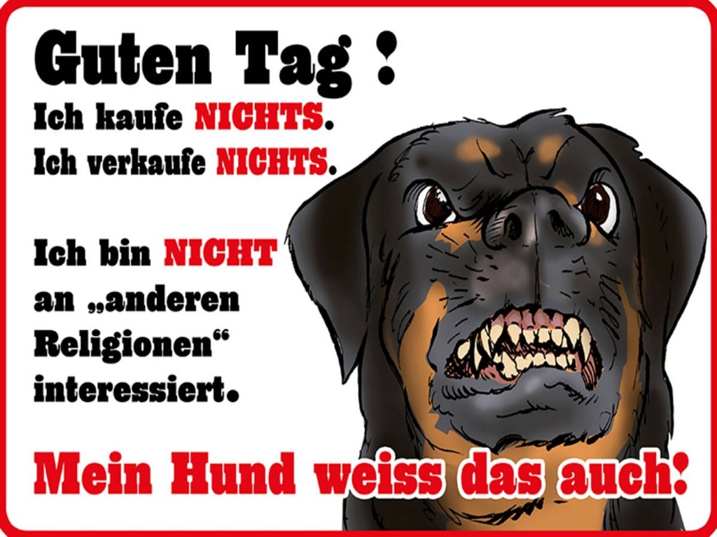 Holzschild 30x40 cm kaufe nichts Mein Hund weiß das