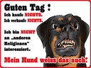 Holzschild 30x40 cm kaufe nichts Mein Hund weiß das