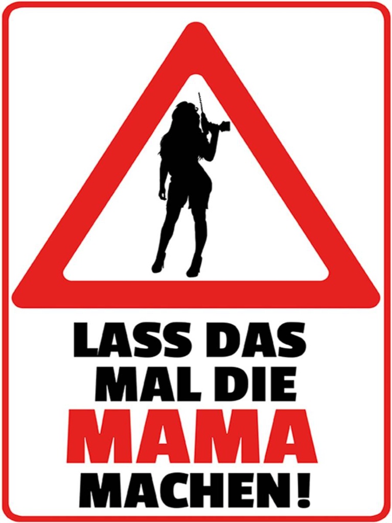 Holzschild 40x30 cm lass das mal die Mama machen