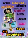 Holzschild 40x30 cm wer glaubt Glück könne man nicht