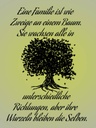 Holzschild 40x30 cm Familie ist wie Zweige an Baum