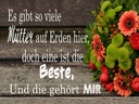 Holzschild 30x40 cm es gibt viele Mütter doch eine