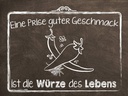 Holzschild 30x40 cm guter Geschmack Würze des Lebens