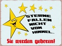 Holzschild 30x40 cm Sterne fallen nicht vom Himmel