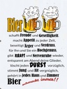 Holzschild 40x30 cm Bier schmeckt immer Freude