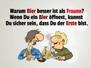 Holzschild 30x40 cm Warum Bier besser ist als Frauen