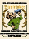 Holzschild 40x30 cm staatlich geprüfter Biertrinker