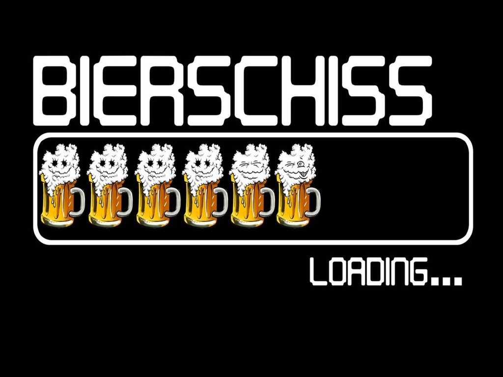 Holzschild 30x40 cm Bierschiss Loading 6 Biergläser