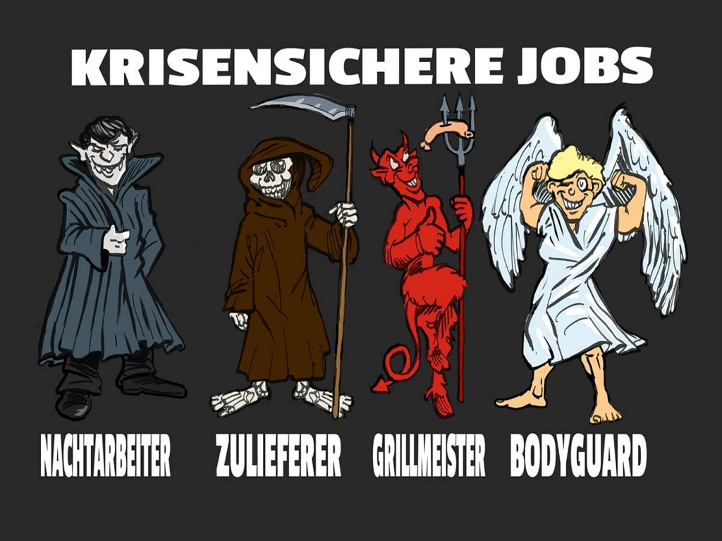 Holzschild 30x40 cm krisensichere Jobs Nachtarbeiter