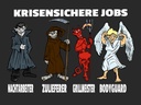 Holzschild 30x40 cm krisensichere Jobs Nachtarbeiter