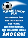 Holzschild 40x30 cm ich bin Berlin Fan Fussball