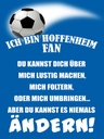 Holzschild 40x30 cm ich bin Hoffenheim Fan Fussball