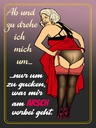 Holzschild 40x30 cm Pinup 30x40 m ab und zu drehe ich mich um Arsch