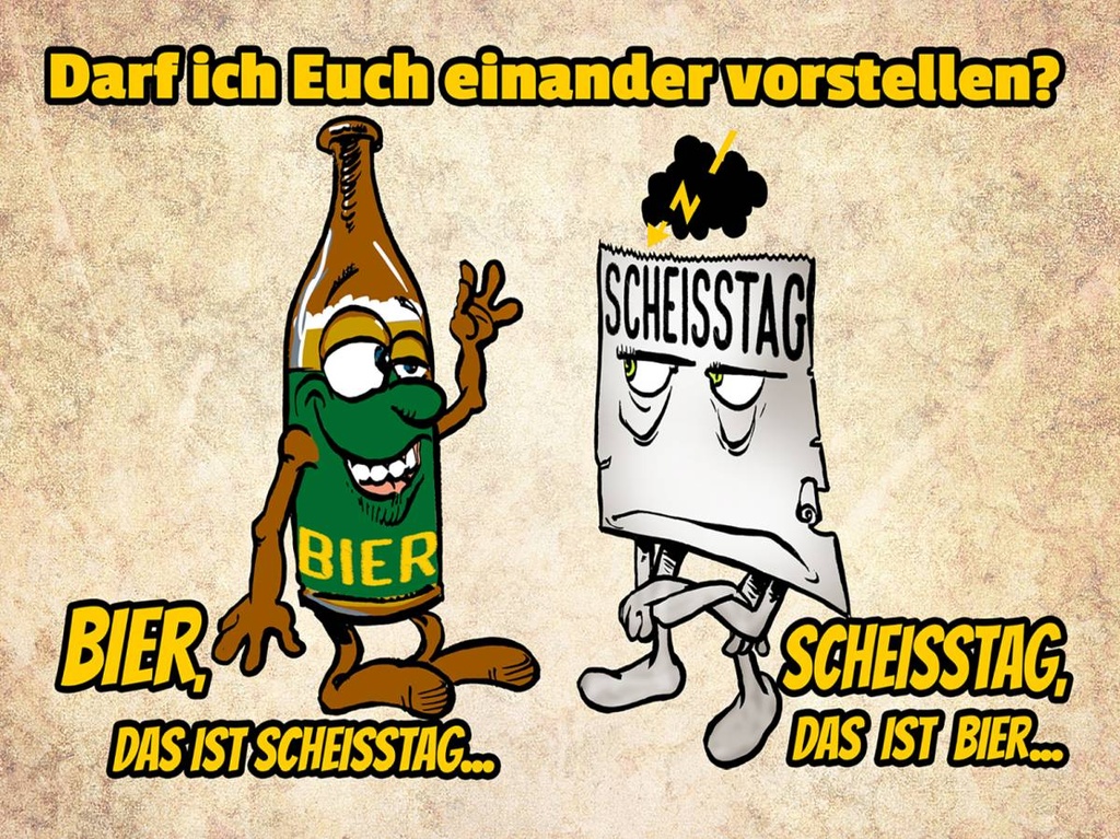 Holzschild 30x40 cm darf ich euch vorstellen Bier