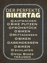 Holzschild 40x30 cm der perfekte Bikertag Bike