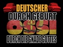 Holzschild 30x40 cm Deutscher durch Geburt Ossi