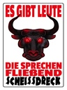 Holzschild 40x30 cm gibt Leute sprechen Scheissdreck
