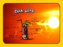 Holzschild 30x40 cm Cuba Libre Sonne Cocktail