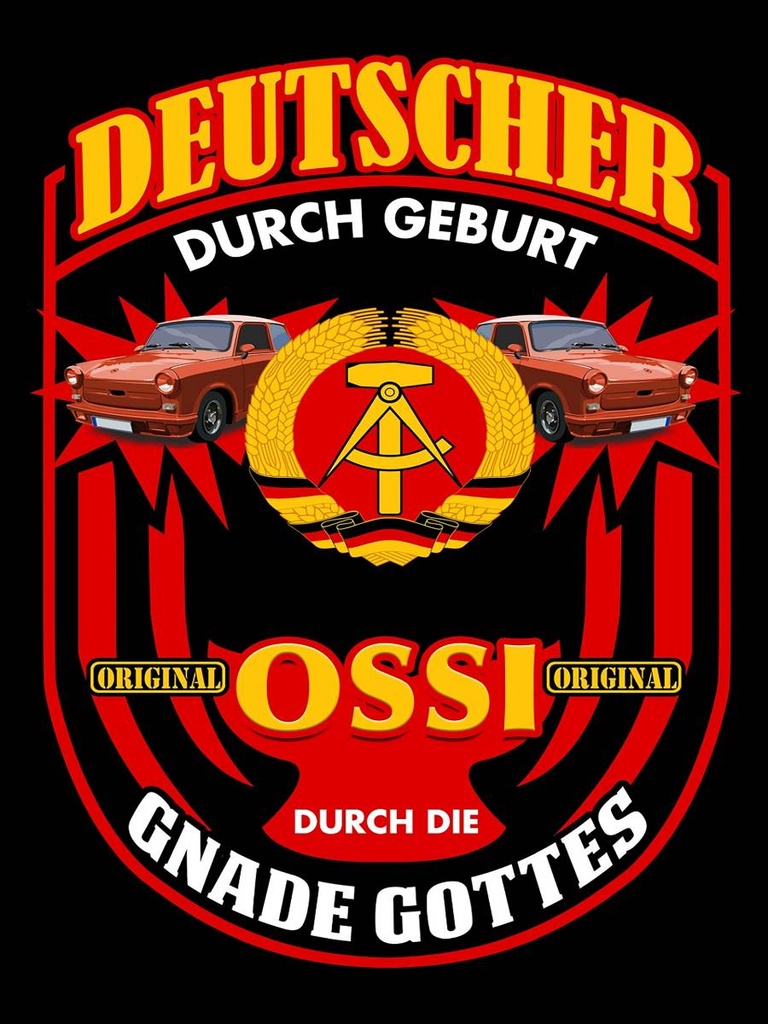 Holzschild 40x30 cm Deutscher Geburt original Ossi