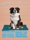 Holzschild 40x30 cm Border Collie Hund intelligent
