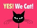Holzschild 30x40 cm Yes We cat Katze