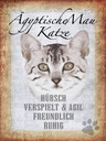 Holzschild 40x30 cm Ägyptische Mau Katze