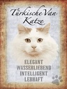 Holzschild 40x30 cm türkische Van Katze