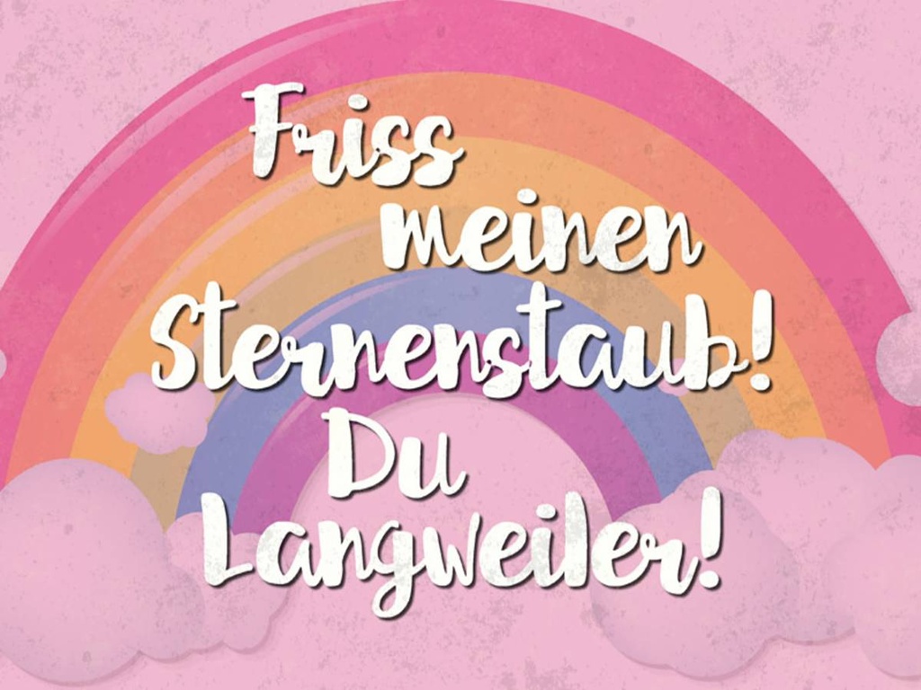Holzschild 30x40 cm Friss meinen Sternenstaub