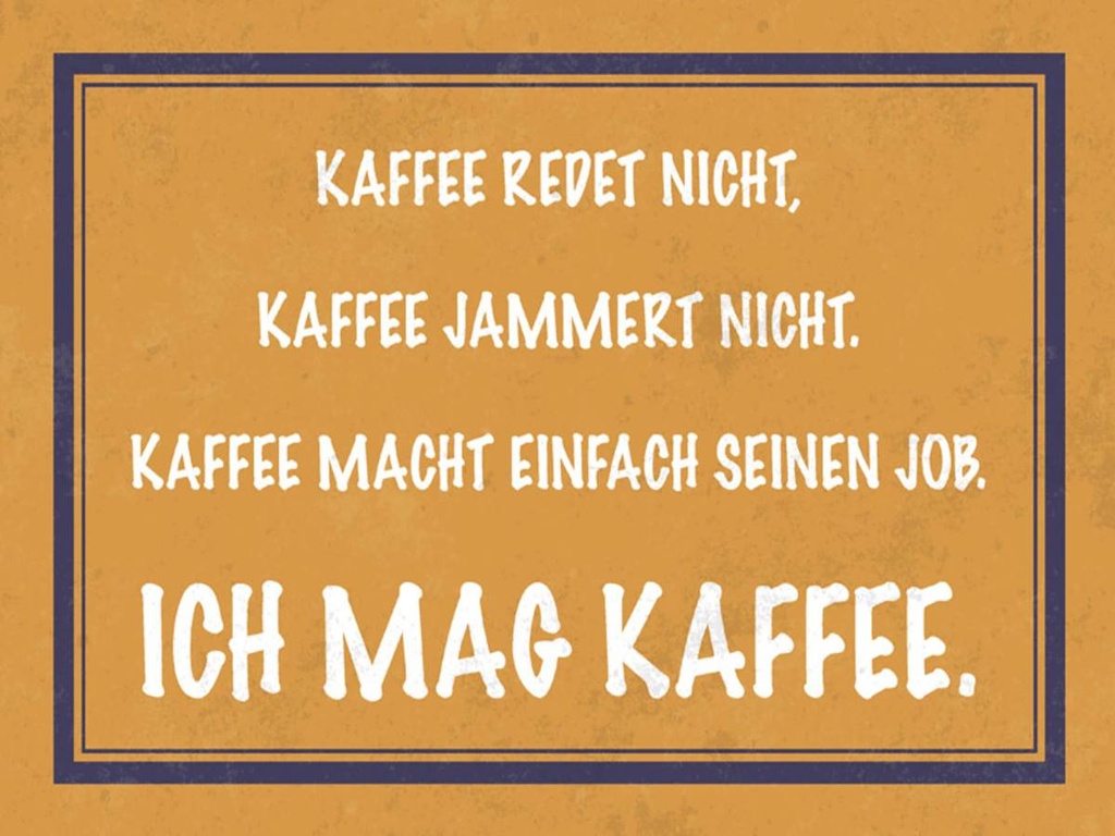 Holzschild 30x40 cm ich mag Kaffee