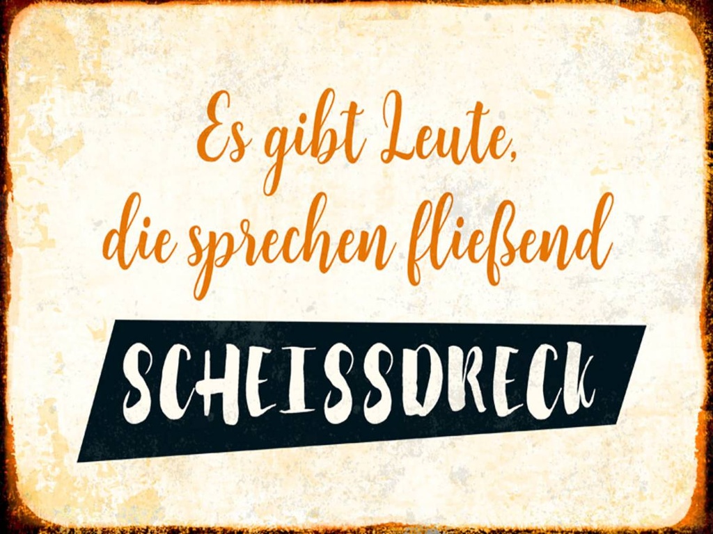 Holzschild 30x40 cm gibt Leute sprechen Scheissdreck