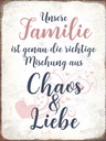 Holzschild 40x30 cm unsere Familie