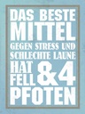 Holzschild 40x30 cm das beste Mittel gegen Stress