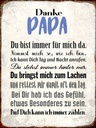 Holzschild 40x30 cm Danke Papa du bist für mich da