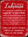 Holzschild 40x30 cm Zuhause sind wir eine Familie