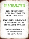 Holzschild 40x30 cm Geschwister füreinander da