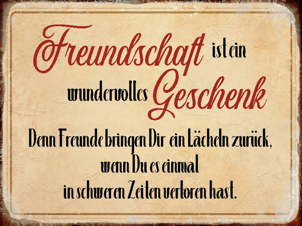 [LA-1790430-H] Holzschild 30x40 cm Freundschaft ist ein