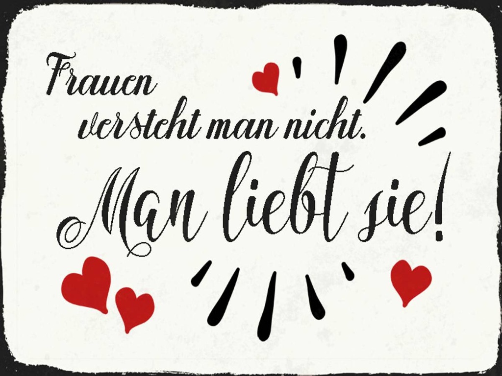 Holzschild 30x40 cm Frauen versteht man nicht man