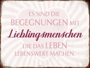 Holzschild 30x40 cm Lieblingsmenschen Leben