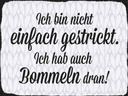 Holzschild 30x40 cm ich bin nicht einfach gestrickt