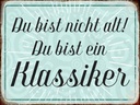 Holzschild 30x40 cm du bist nicht alt du Klassiker